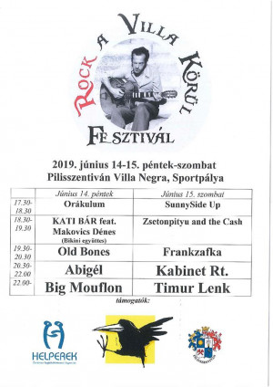 Napforduló Fesztivál - Rock a Villa körül - június 14-15. (péntek-szombat) este