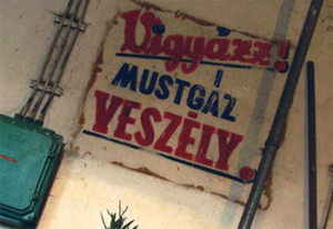 Mustgáz veszély!