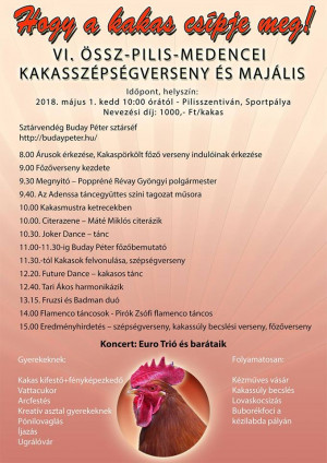 Kakasszépségverseny 2018. május 1.